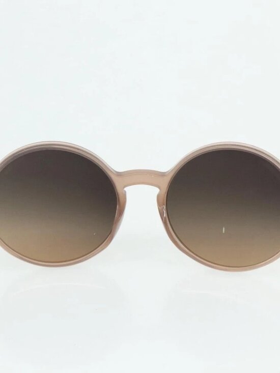 CHANEL COCO Mark Sunglasses plastic Beige CC Auth 176077A main image 7